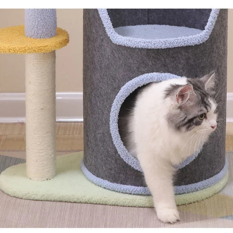 Small Cat Climbing Frame Luxurious multifunctional pet villa cat toy multifunctional cat scratching post