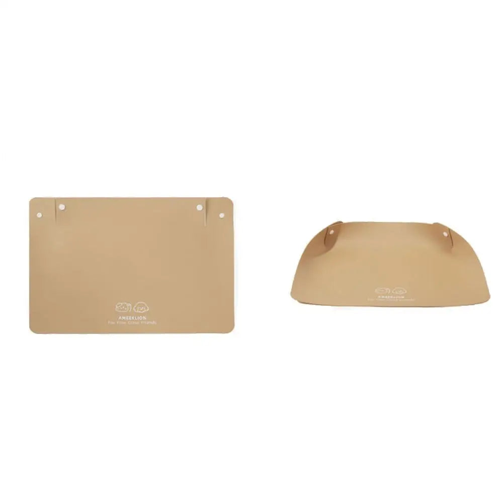 PU Leather Pet Anti Spill Placemat Oil Resistant Anti Slip Dog Food Pad Waterproof Pet Feeding Mat Prevent Food and Water Spills